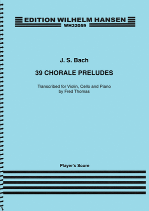 Book cover for 39 Chorale Preludes
