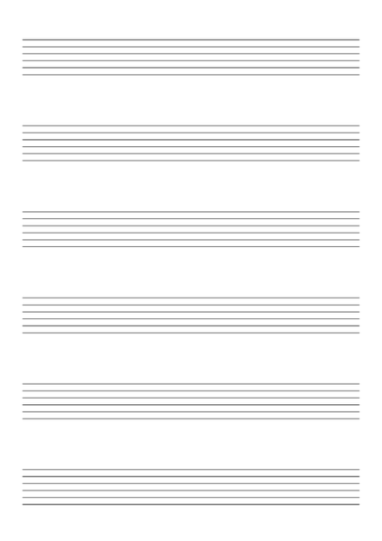 📝 Empty Blank Music Staff (TAB for Lute)