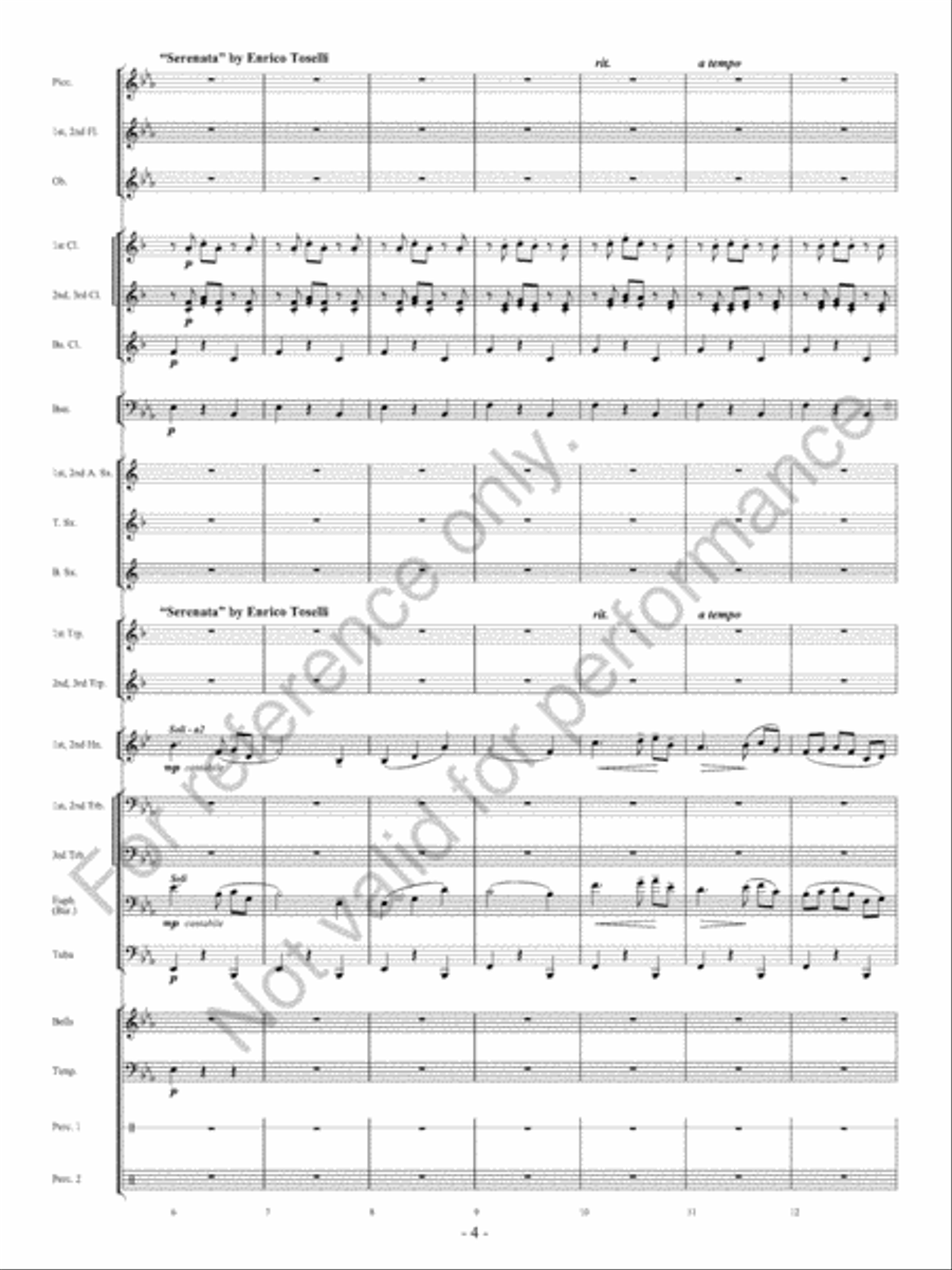 Canzoni D'Amore Concert Band scores gallery preview page 5