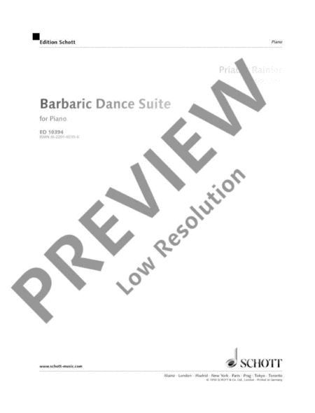 Barbaric Dance Suite