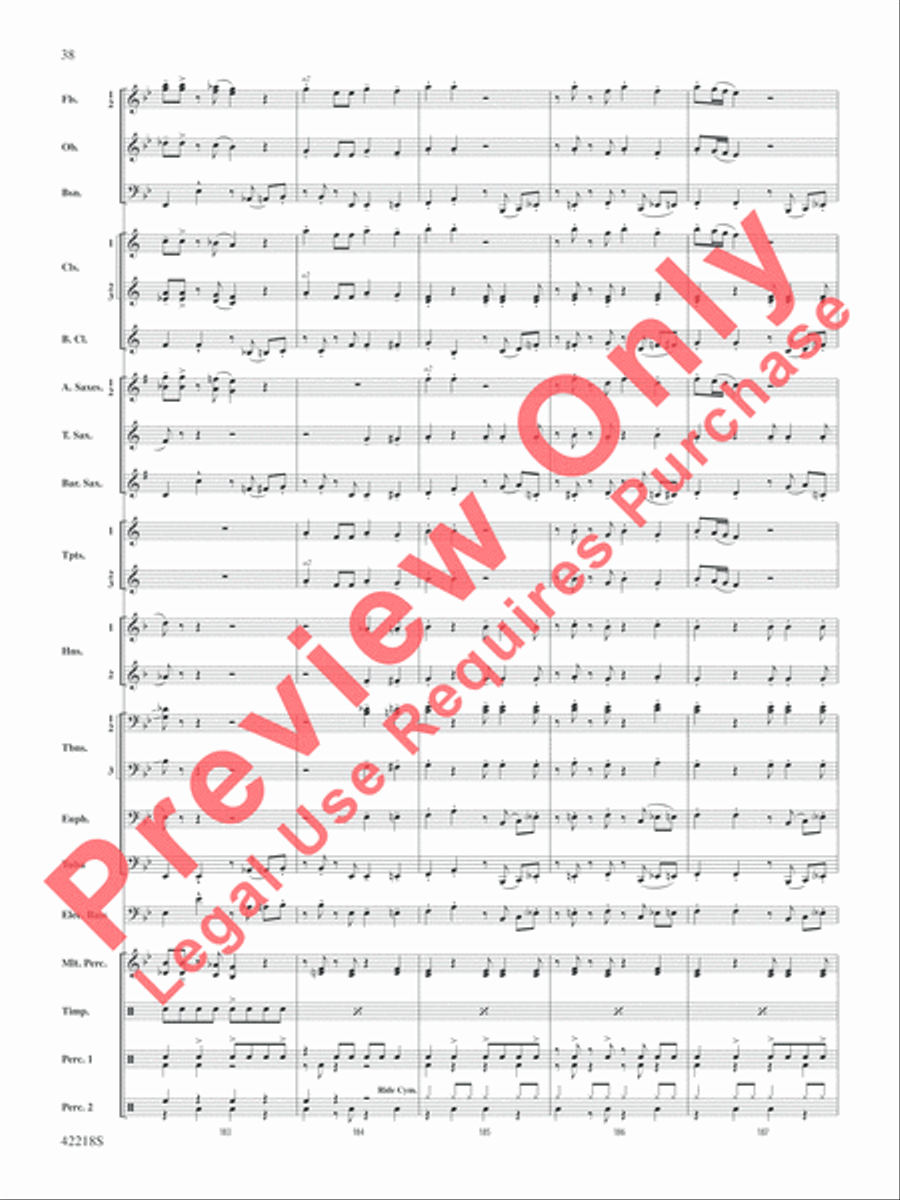 Tower of Power Greatest Hits Concert Band scores gallery preview page 39