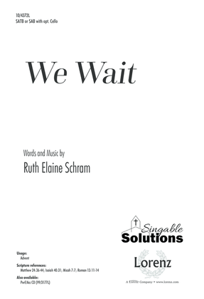 Book cover for We Wait