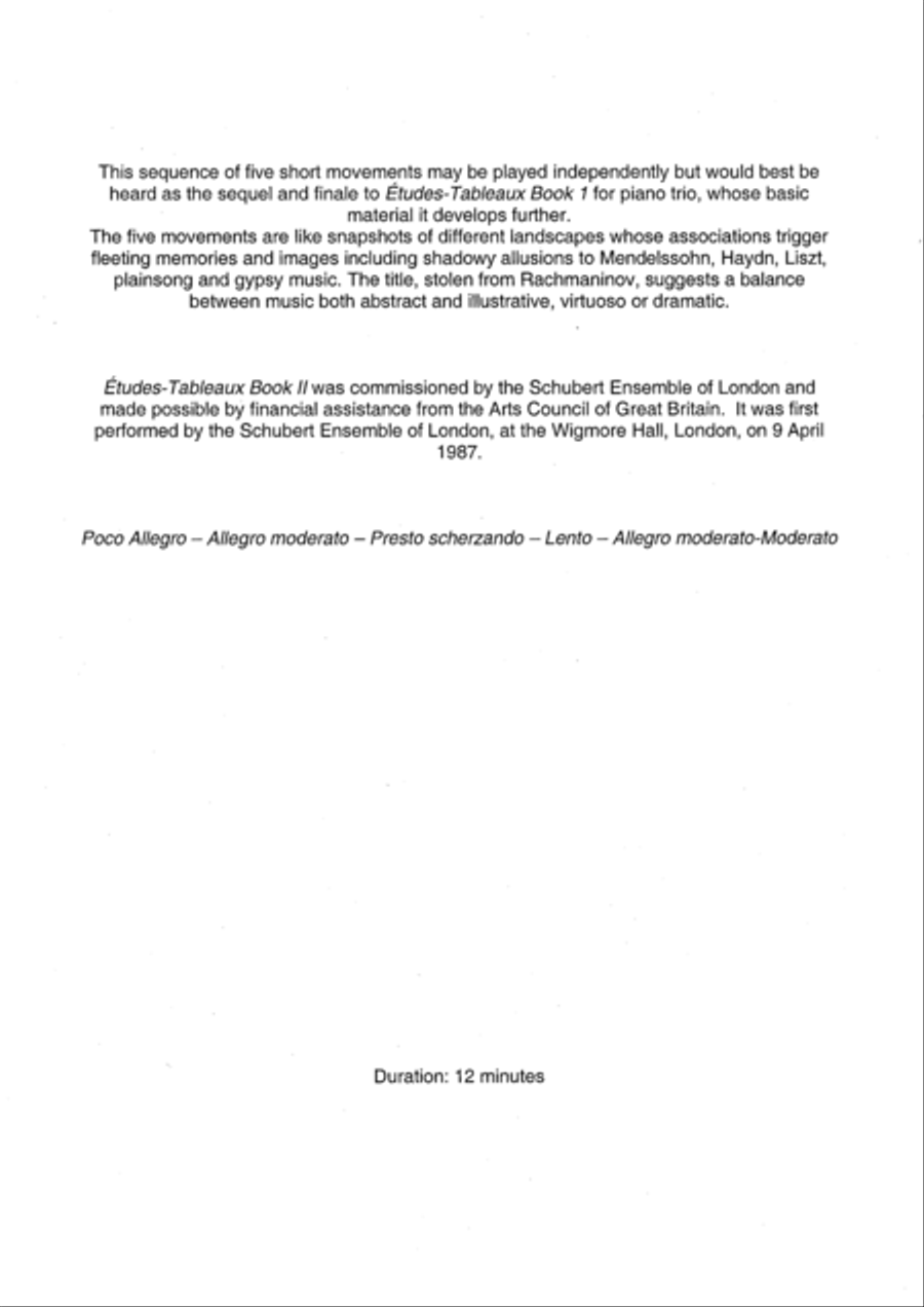 Ãtudes-tableaux Book II Ãtudes-tableaux Book II Piano Quintet scores gallery preview page 2