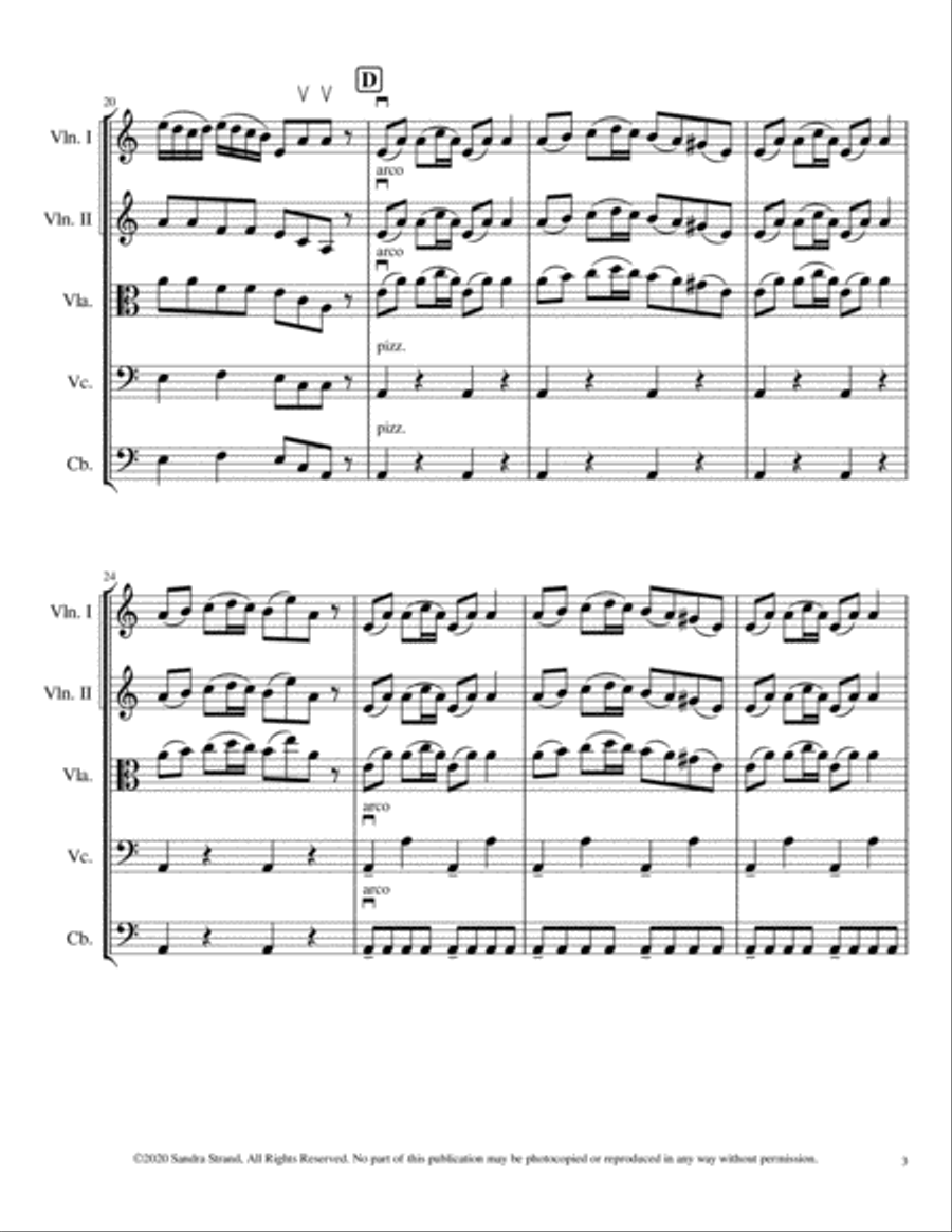 Ghost Ship's Call String Orchestra scores gallery preview page 5