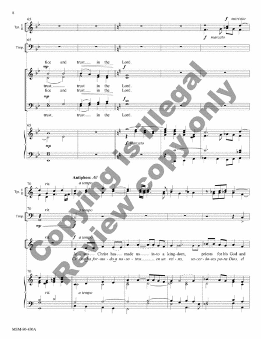 Canticle of Jesus Christ, Our Redeemer (Full Score) Choir scores gallery preview page 24