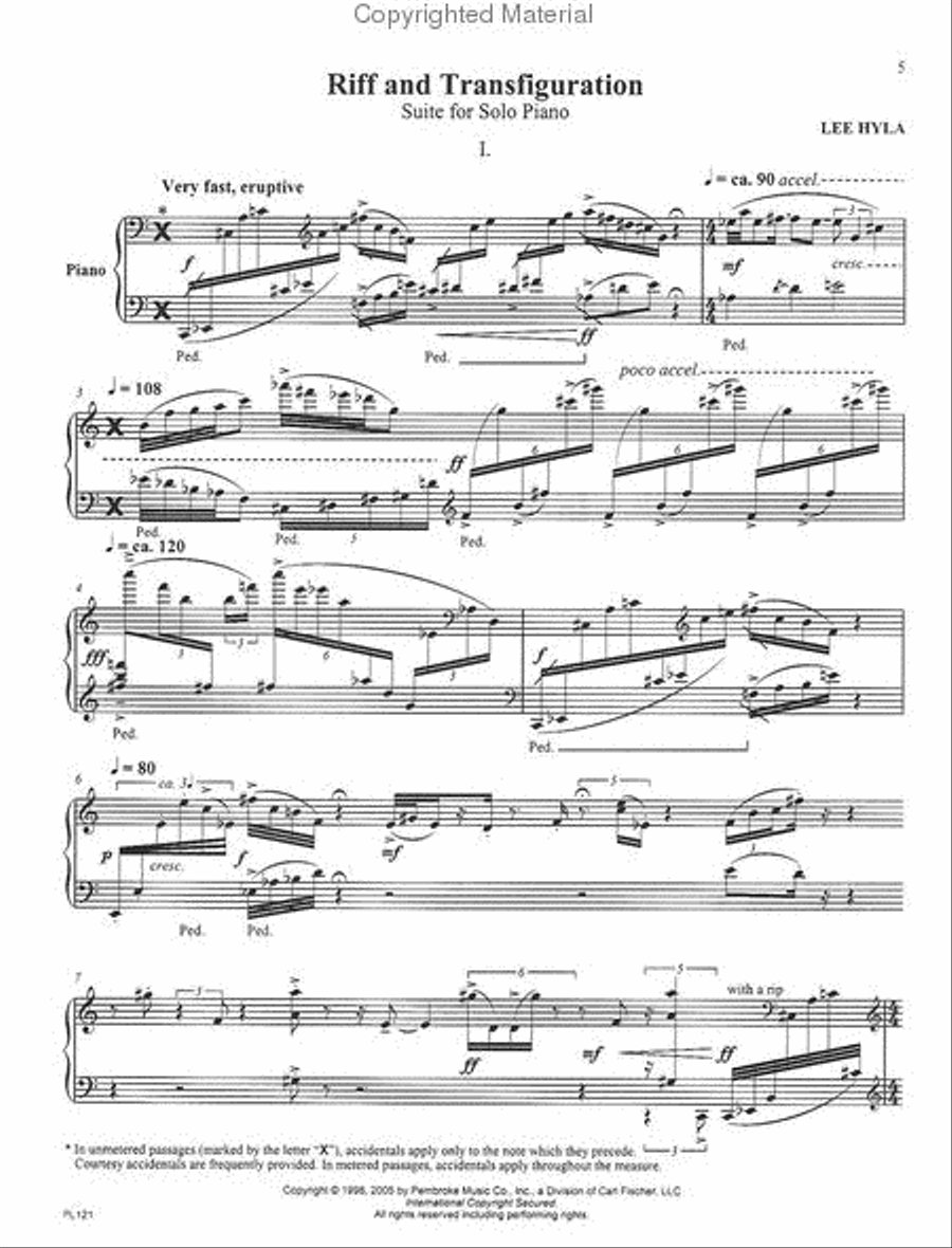Riff And Transfiguration Piano Solo scores gallery preview page 2