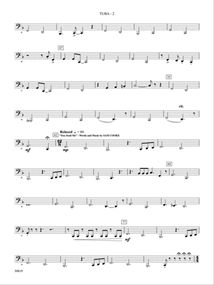 Sixties Gold: Tuba Concert Band scores gallery preview page 2