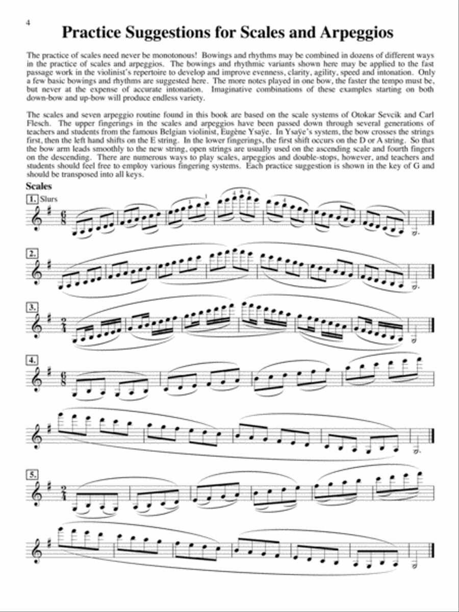 Scales for Advanced Violinists