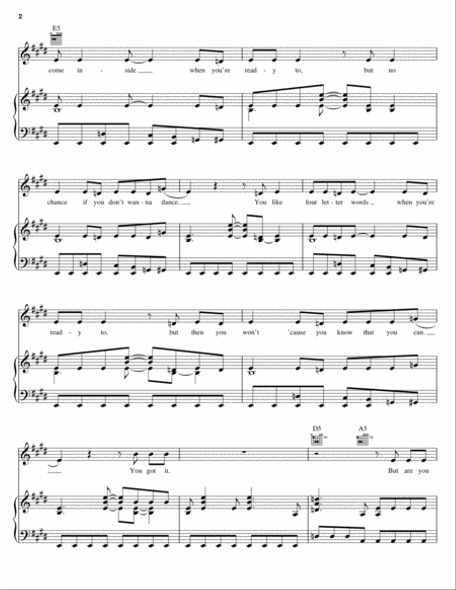 Armageddon It by Def Leppard - Piano, Vocal, Guitar - Digital Sheet