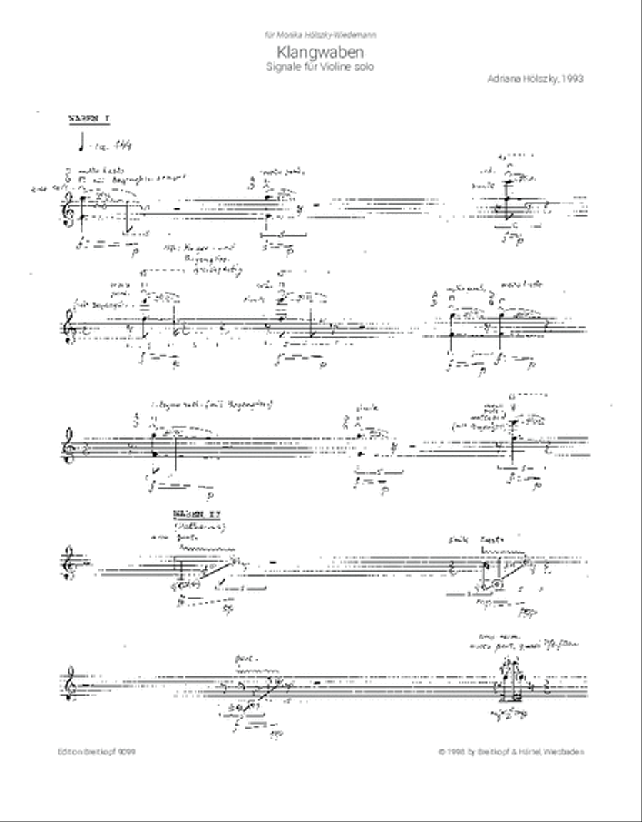Klangwaben Violin Solo scores gallery preview page 2