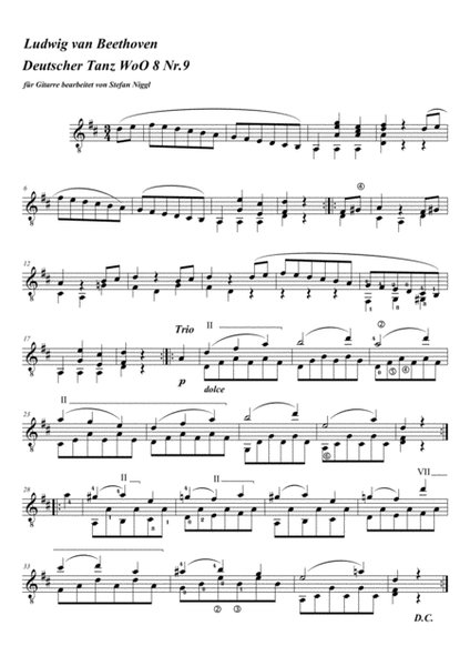 Beethoven for Solo Guitar