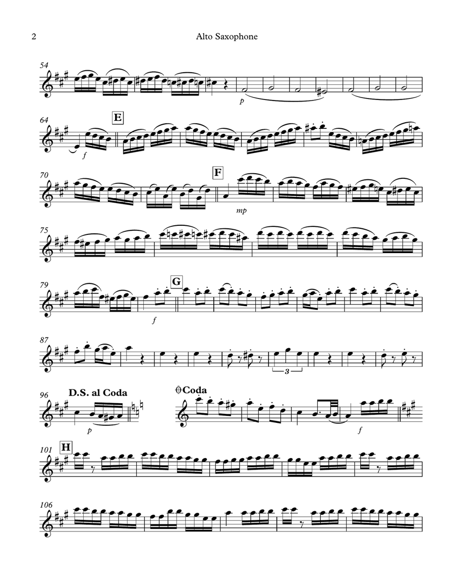 Rondo Alla Turca: Alto & Tenor Saxophone Duet Rondo Alla Turca: Alto & Tenor Saxophone Duet Woodwind Duet scores gallery preview page 4