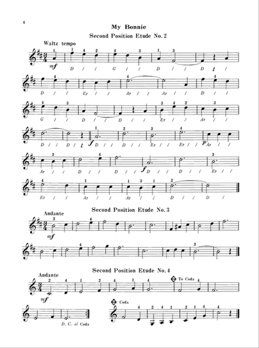 Deluxe Guitar Position Studies Classical Guitar scores gallery preview page 10