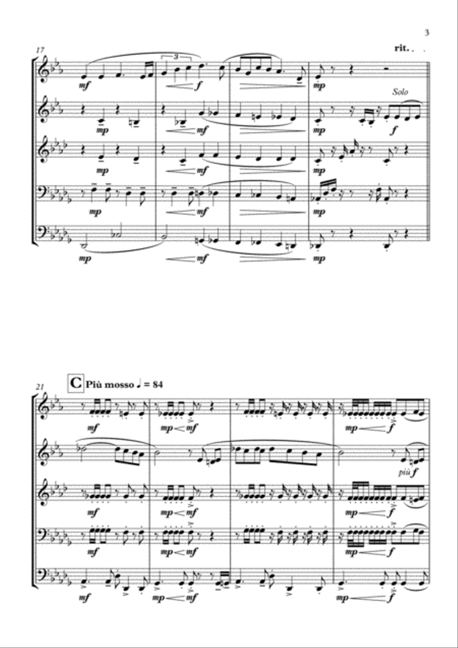 The Christmas Song (Chestnuts Roasting On An Open Fire) Horn scores gallery preview page 4