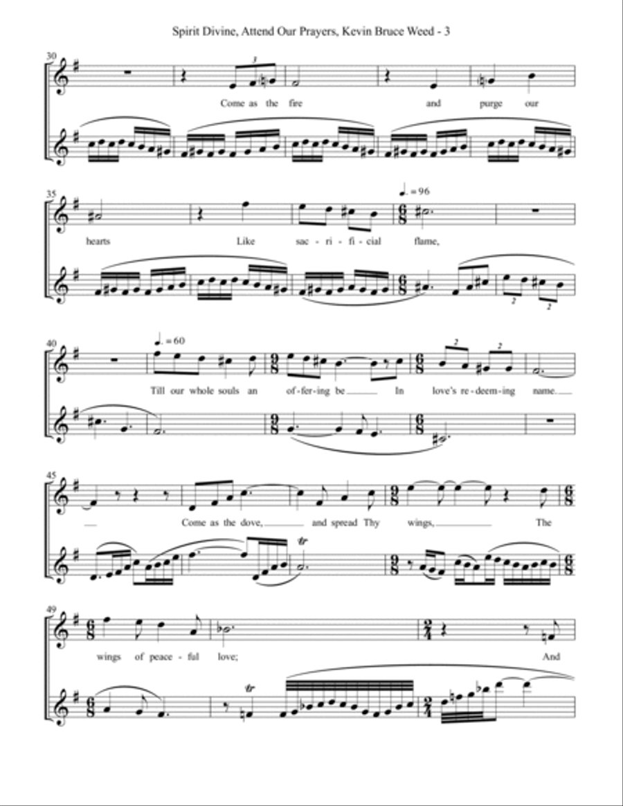 Three Songs On The Holy Spirit Chamber Music scores gallery preview page 3
