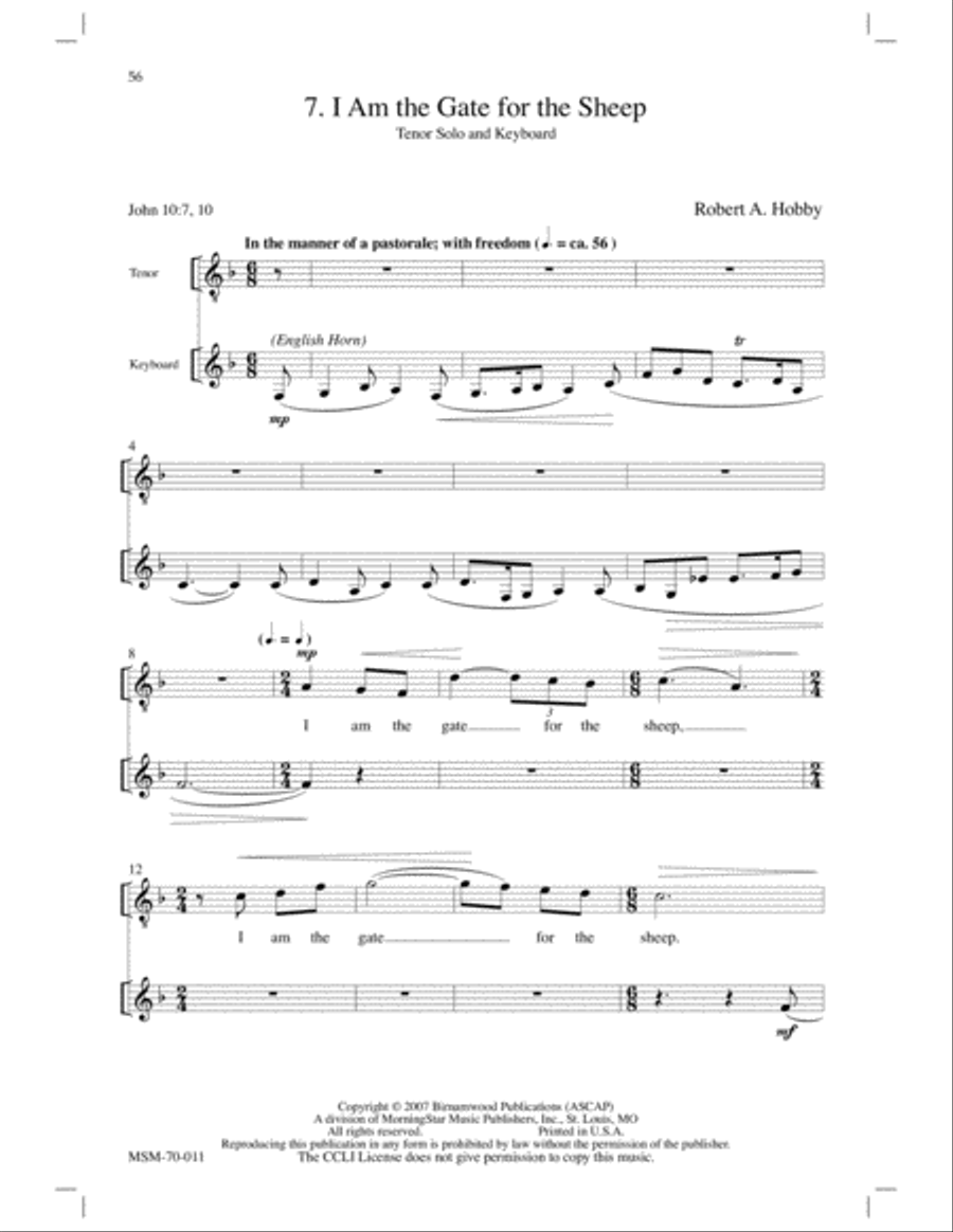 The Good Shepherd (Choral Score) image number null