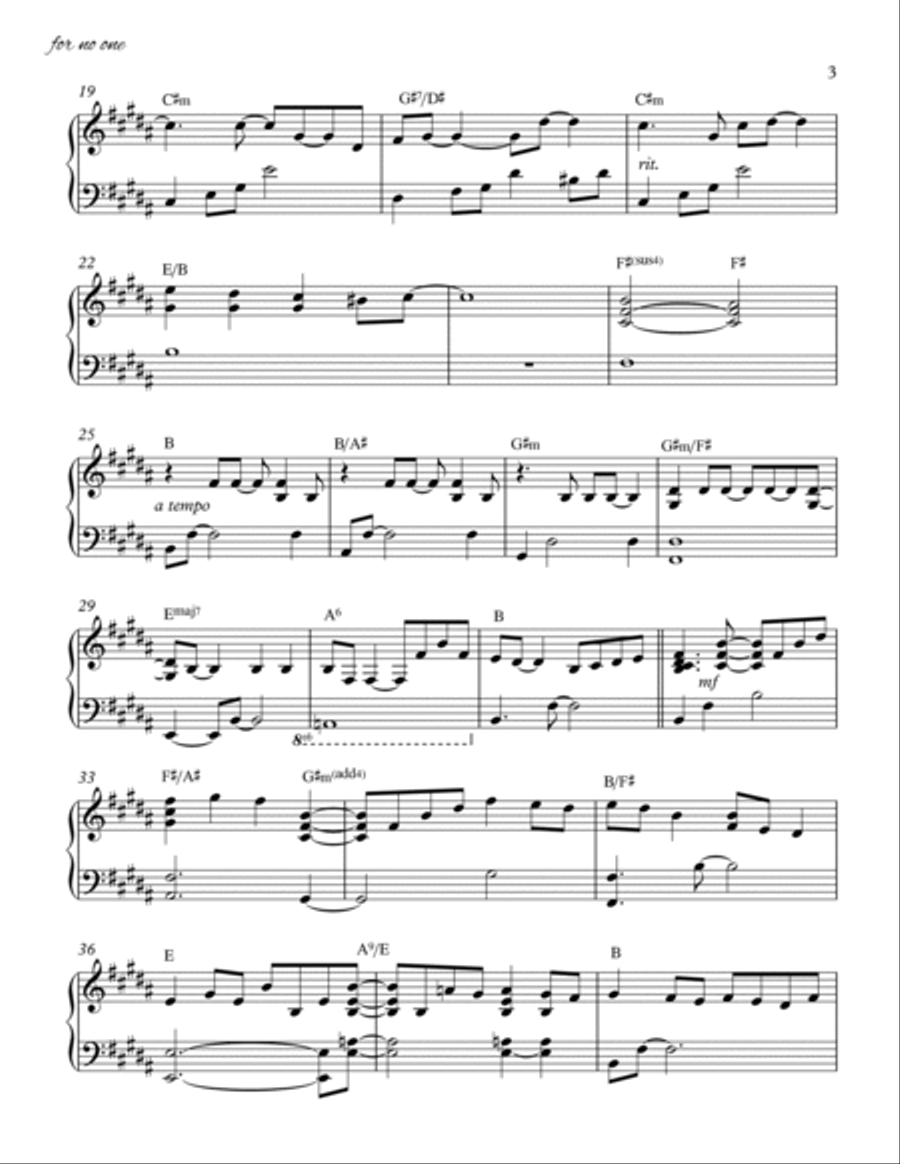 For No One Piano Method scores gallery preview page 3