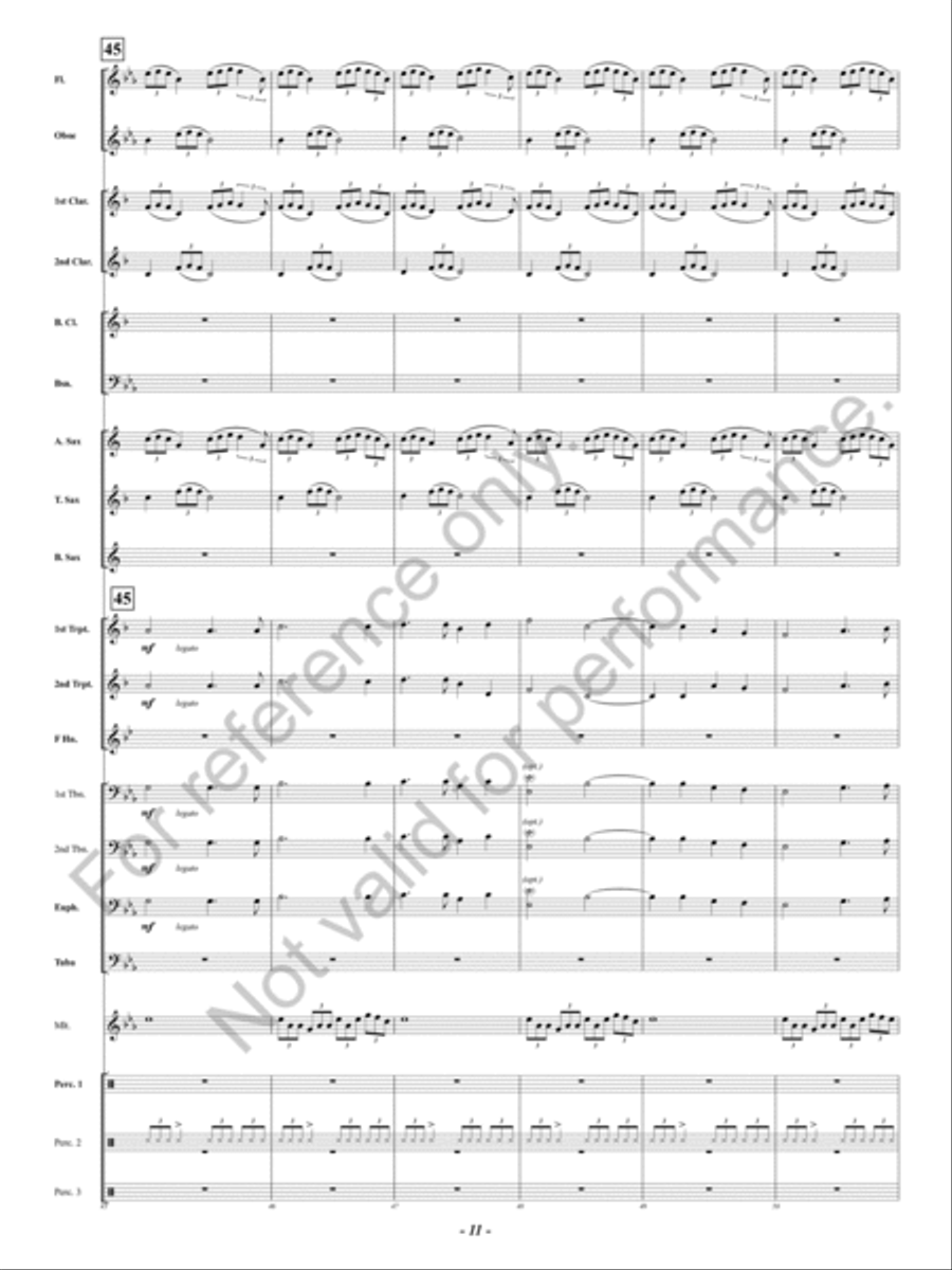 Celtic Holy Night Concert Band scores gallery preview page 12