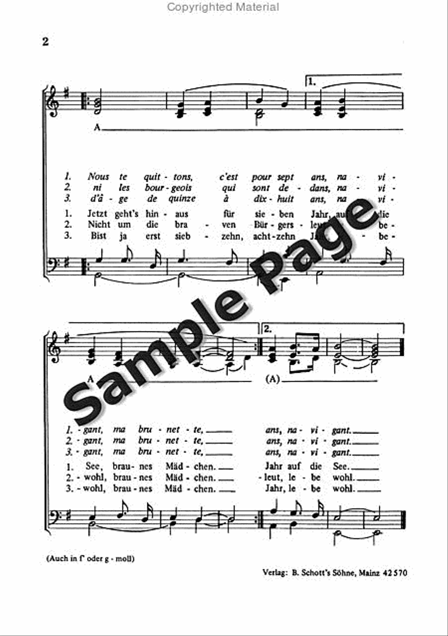 Nitsche P Adieu Privas A Cappella scores gallery preview page 3
