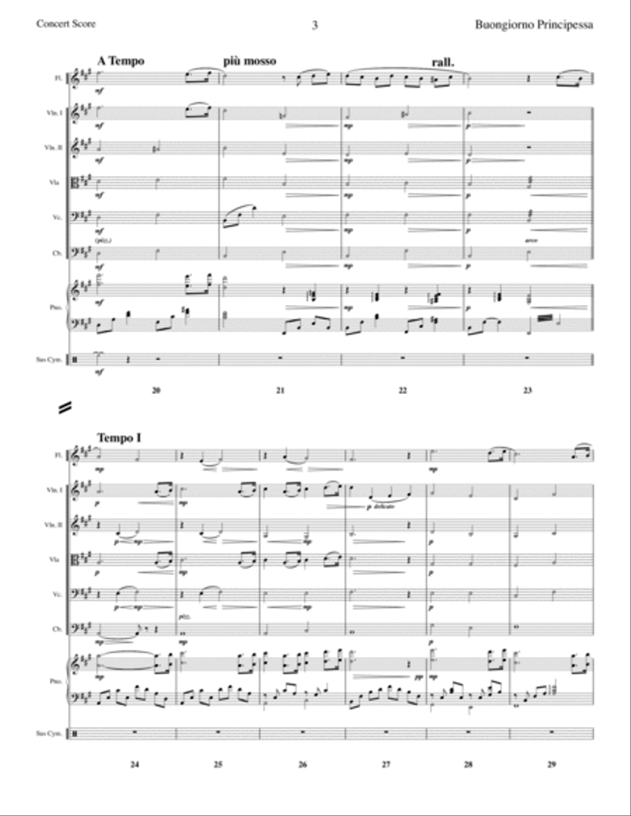Buongiorno Principessa Buongiorno Principessa Chamber Music scores gallery preview page 5