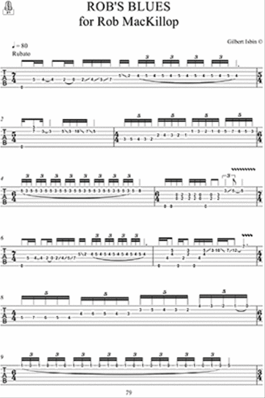 24 Pieces for Guitar by Gilbert Isbin Classical Guitar scores gallery preview page 4