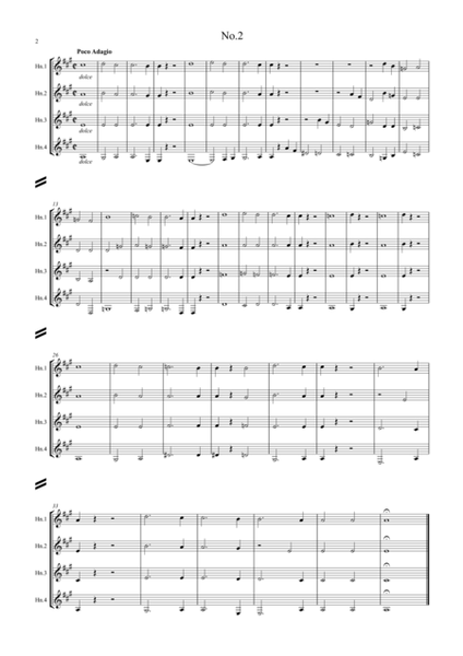 Beethoven: Drei Equale (Three Equali) WoO 30 written for trombone quartet - horn quartet image number null