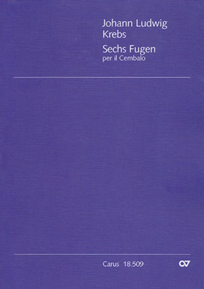Book cover for Krebs: Sechs Fugen fur Klavier