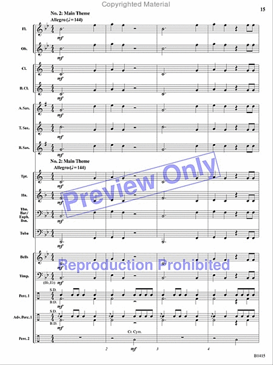Hallelujah Chorus Hallelujah Chorus Concert Band scores gallery preview page 14