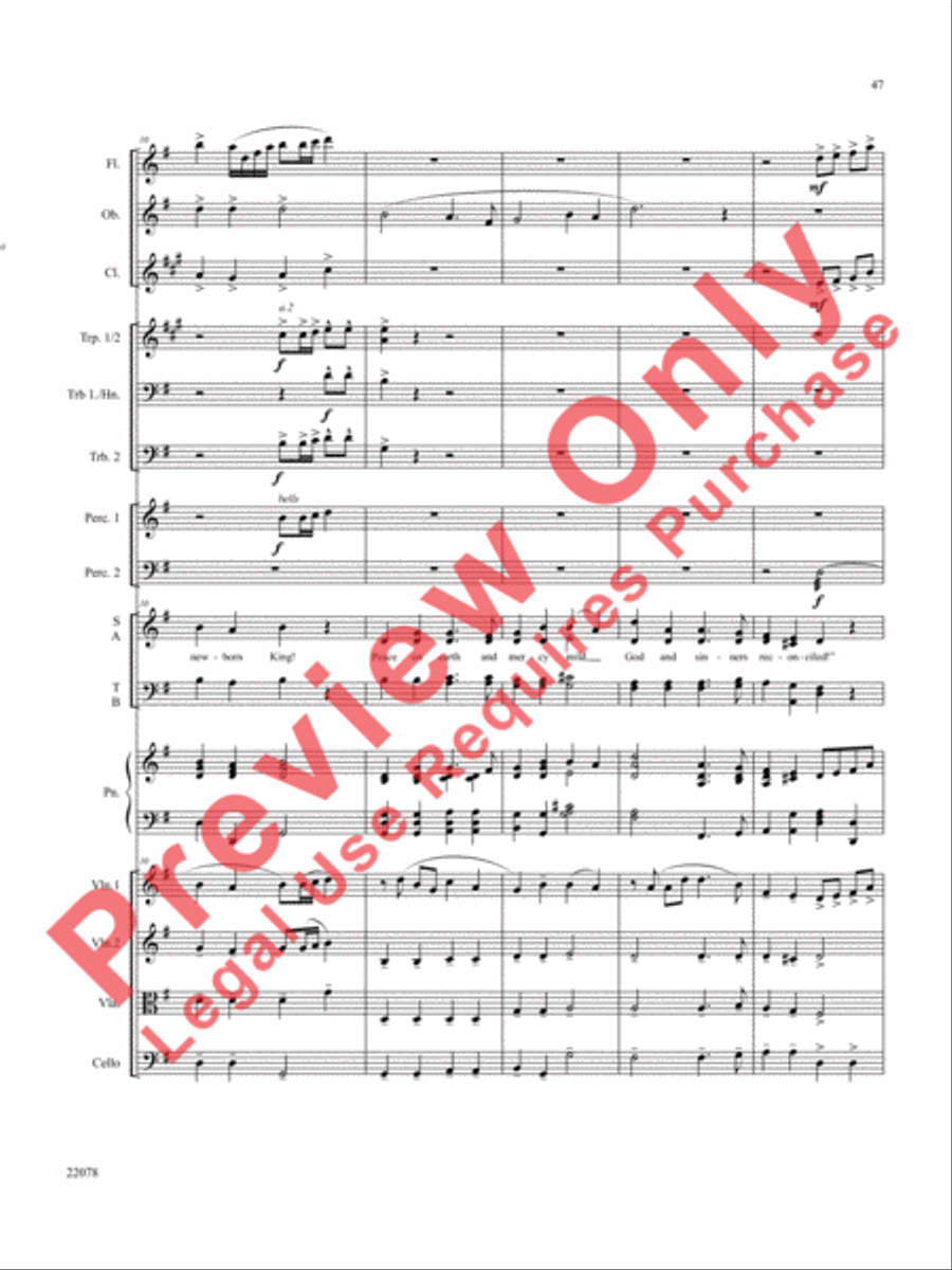 A Christmas Carol (Instrumental Parts) Choir scores gallery preview page 48