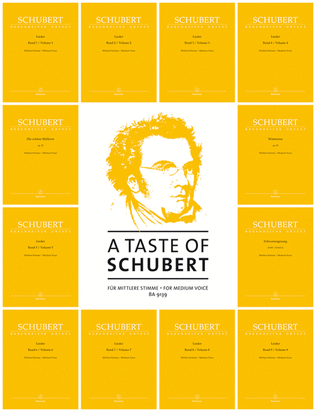 Book cover for A Taste of Schubert for Medium Voice