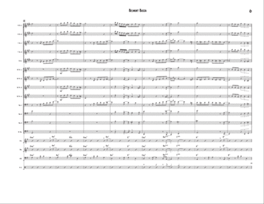Belmont Bossa Jazz Ensemble scores gallery preview page 6