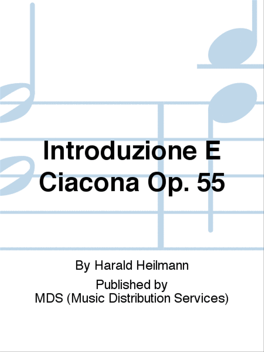 Introduzione e Ciacona op. 55 Organ scores gallery preview page 1