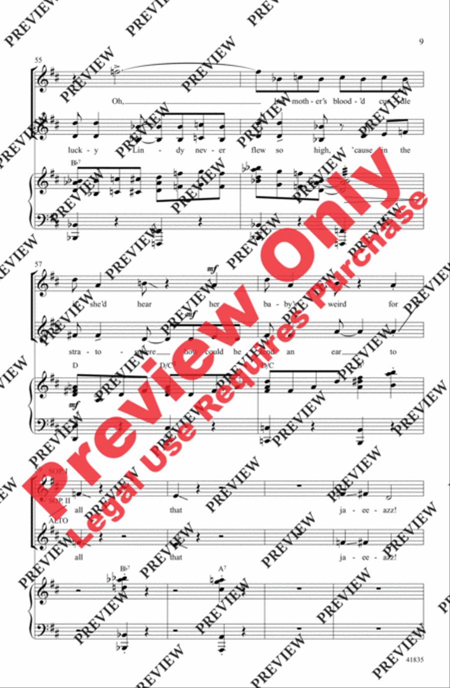And All That Jazz Women's Choir scores gallery preview page 9
