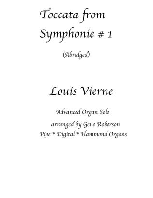 Toccata by Louis Vierne (ABRIDGED for Postlude) ORGAN