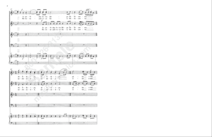 Praise the Name of the Lord No. 1 4-Part scores gallery preview page 7