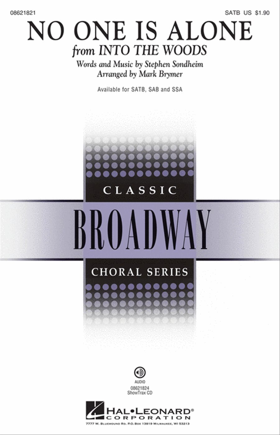 No One Is Alone Choir scores gallery preview page 1