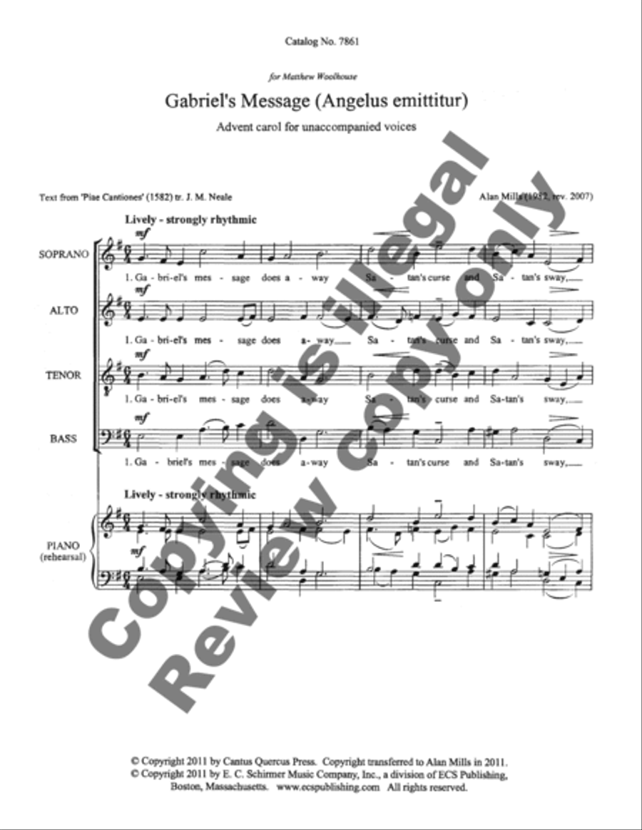 Two Seasonal Carols Two Seasonal Carols 4-Part scores gallery preview page 3