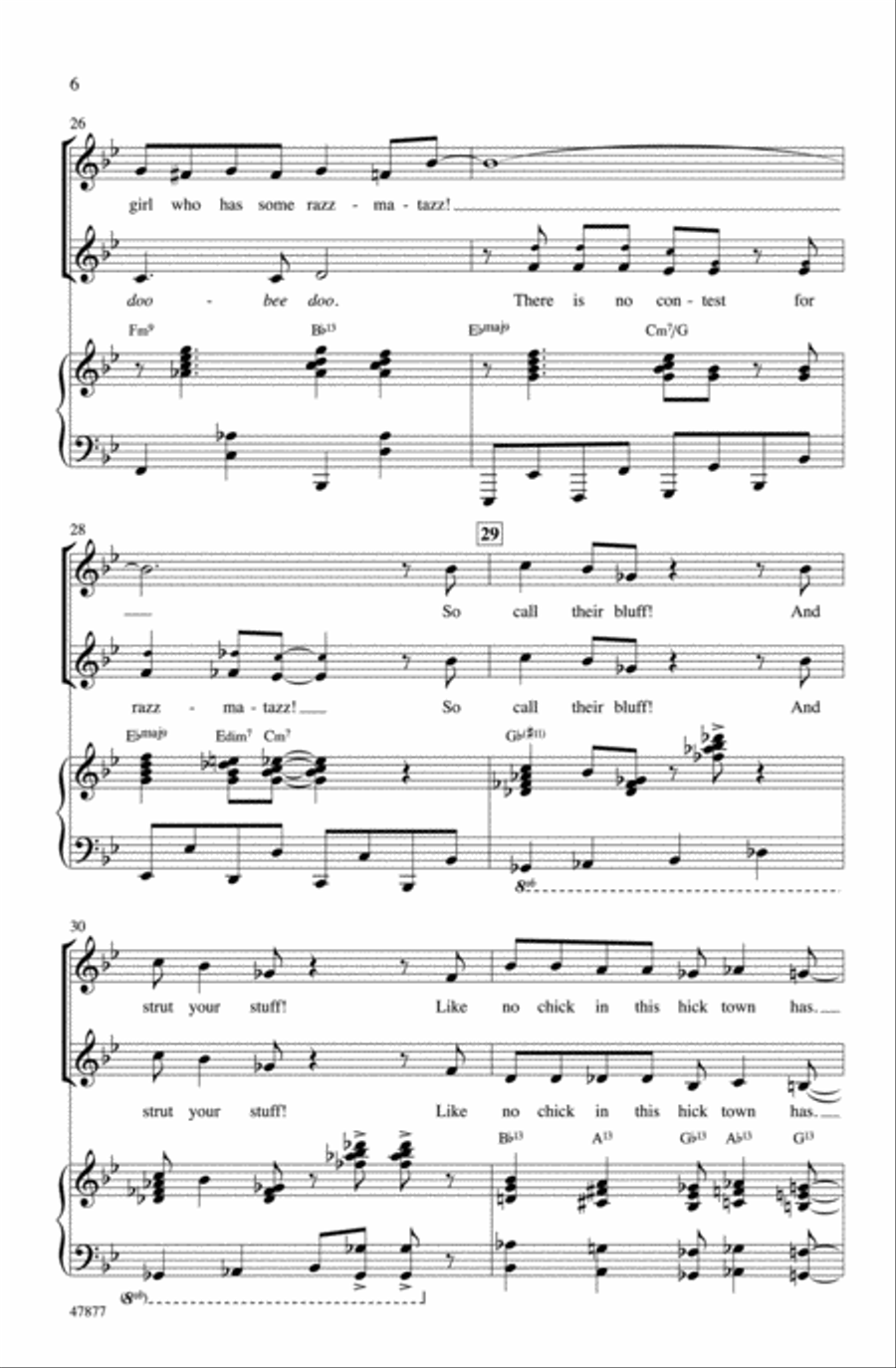 Zazz Choir scores gallery preview page 5