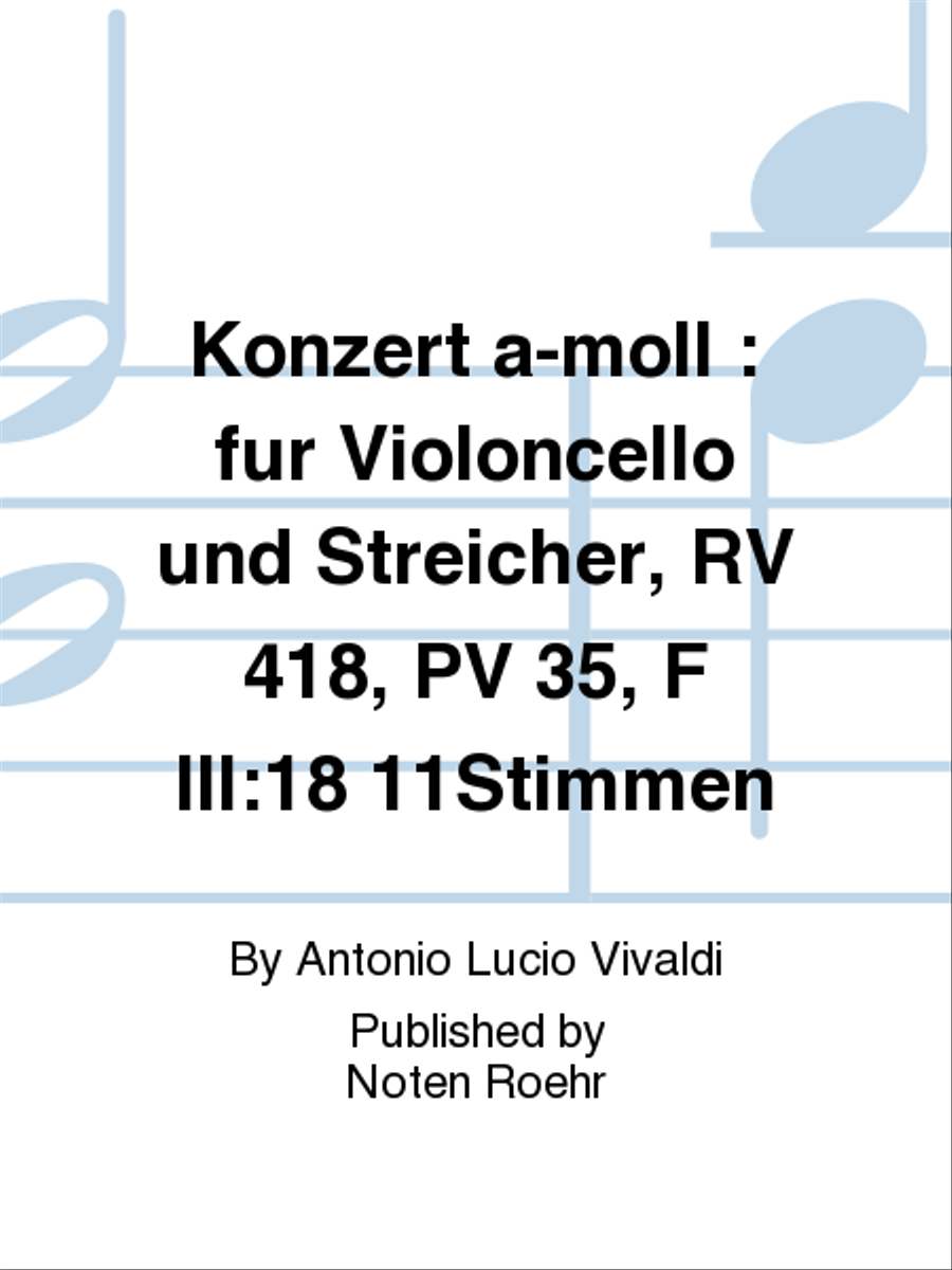 Konzert a-moll Konzert a-moll String Orchestra scores gallery preview page 1