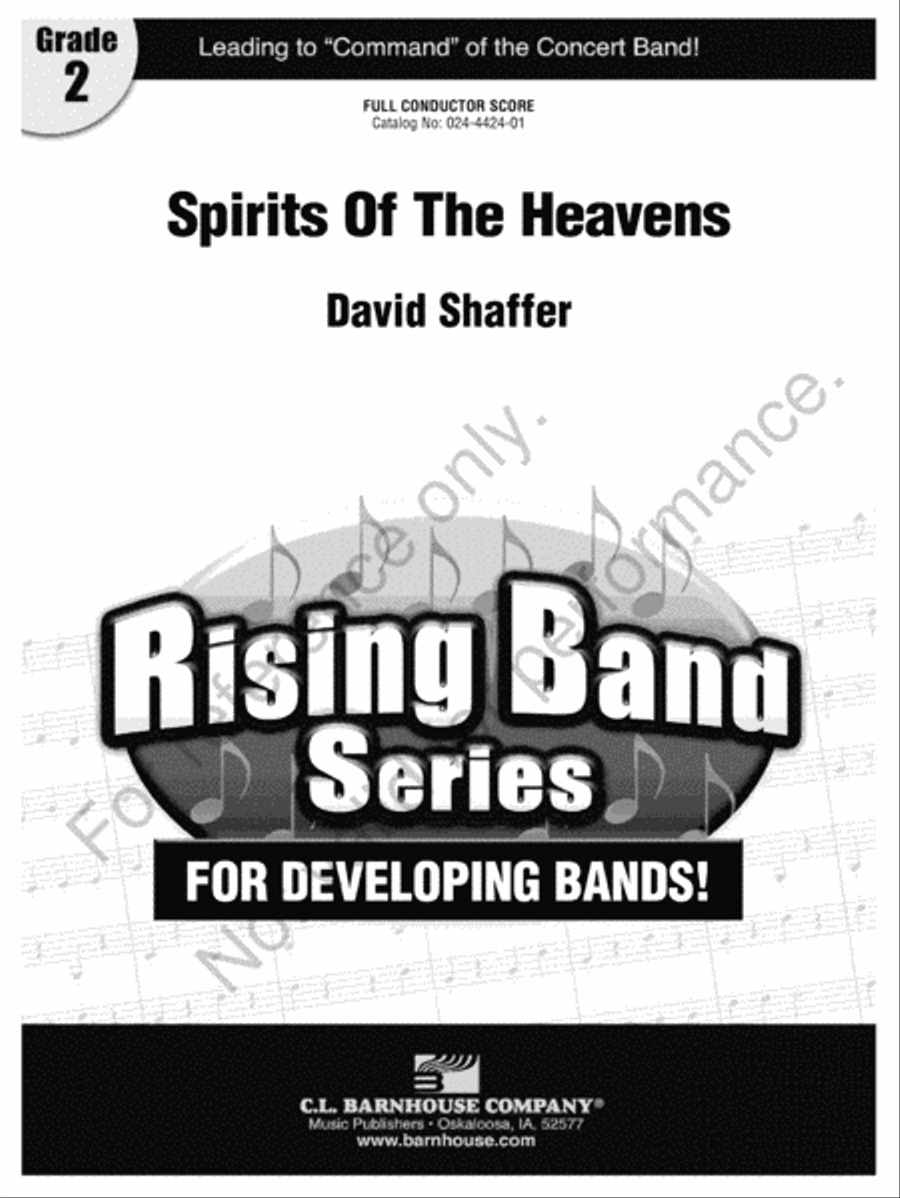 Spirits Of The Heavens Concert Band scores gallery preview page 2