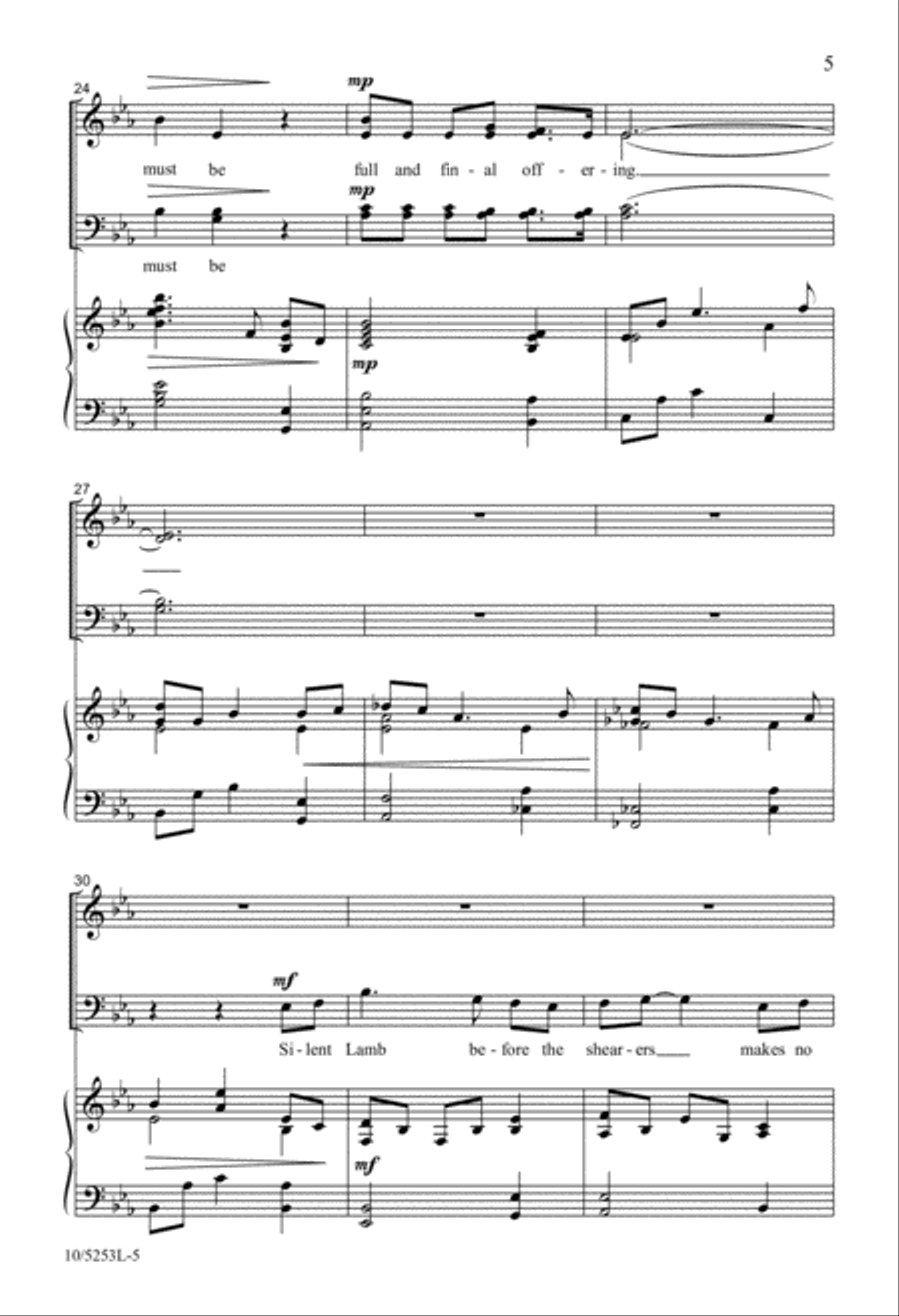 The Only Lamb 4-Part scores gallery preview page 5