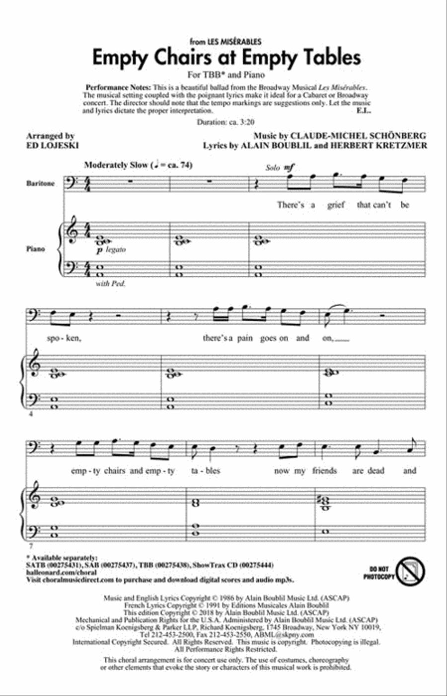 <br>Sheet music extract