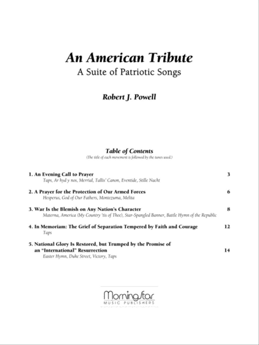 An American Tribute: A Suite of Patriotic Songs Trumpet scores gallery preview page 2