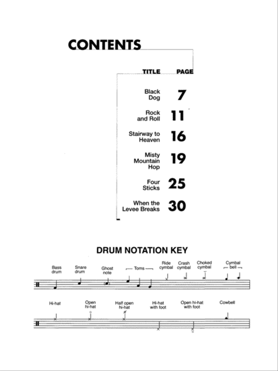 Led Zeppelin -- IV Platinum Drums Drum Set scores gallery preview page 2