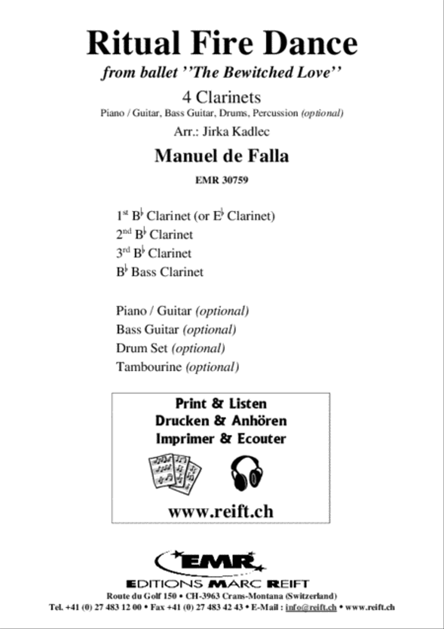 Ritual Fire Dance Ritual Fire Dance Clarinet scores gallery preview page 2
