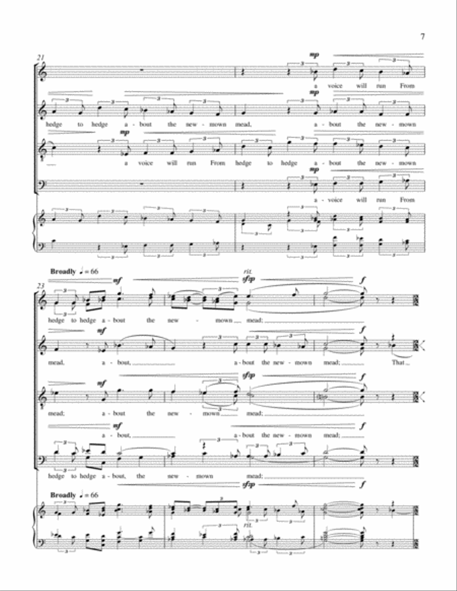 The Poetry of Earth Divisi scores gallery preview page 6