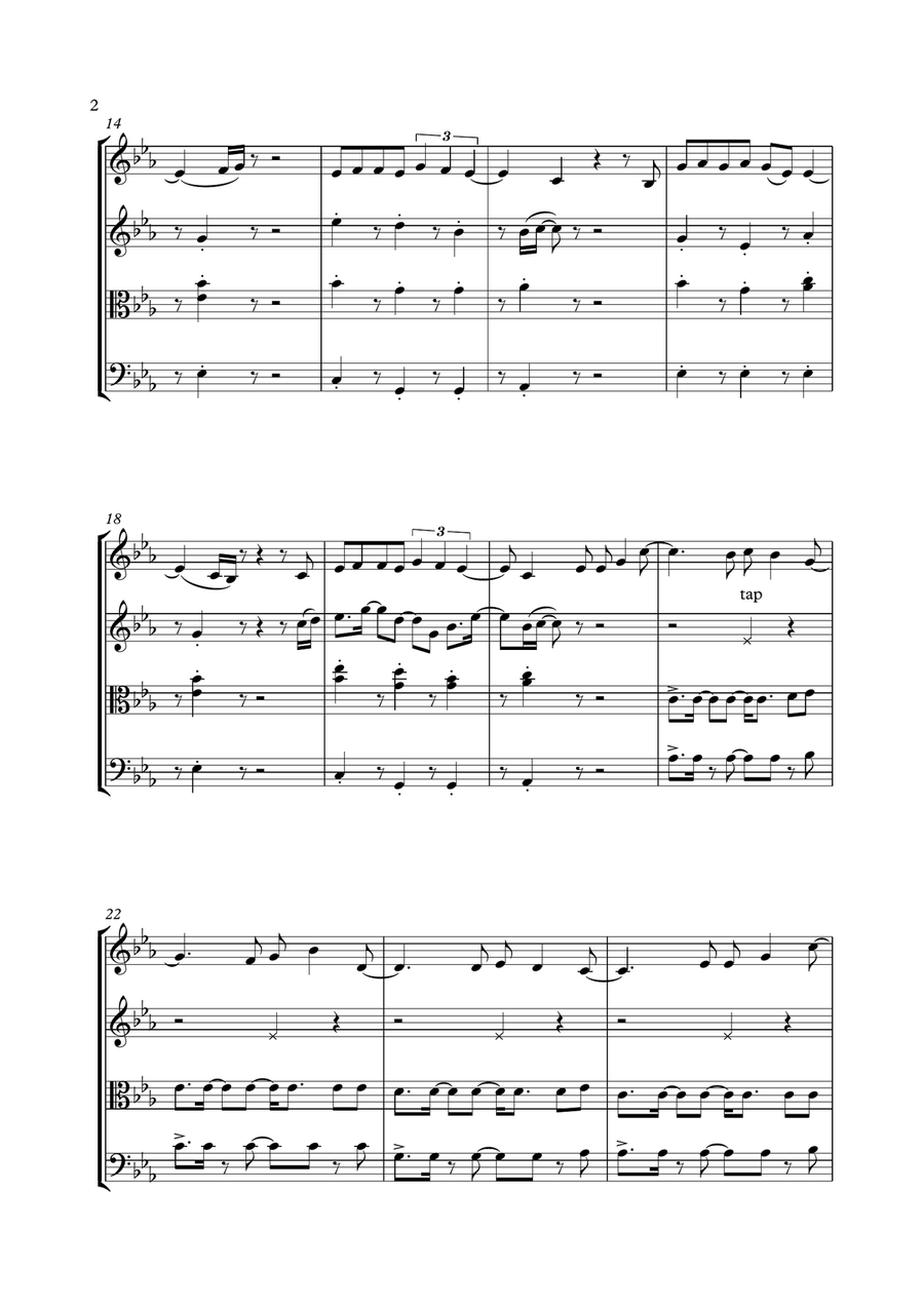 Symphony String Quartet scores gallery preview page 2