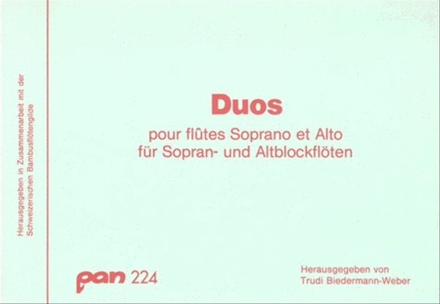 Duos Duos Alto Recorder scores gallery preview page 1