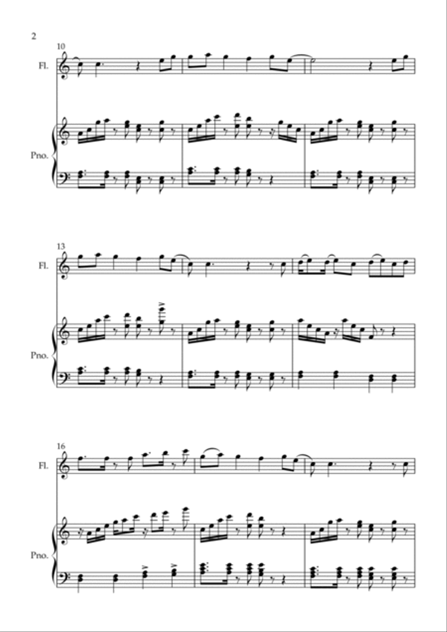 Rather Be Flute Solo scores gallery preview page 2