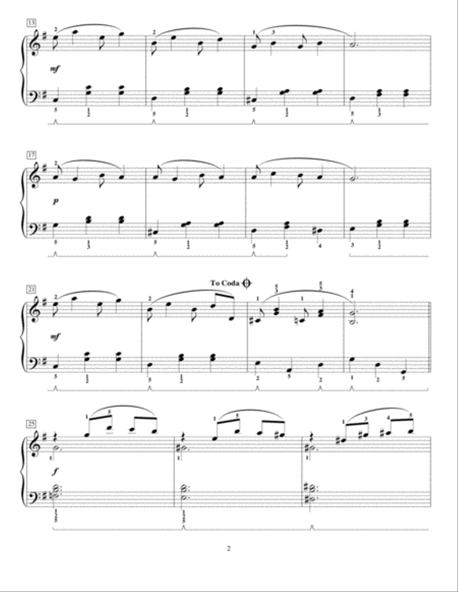 Bethena, Ragtime Waltz Piano Method scores gallery preview page 2